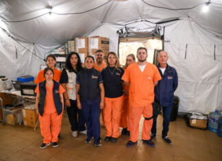 Bahía Blanca: se habilitó un hospital de campaña montado por el Ejército