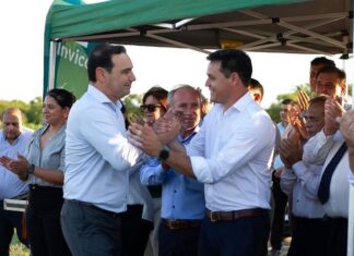 Gustavo Valdés anunció avances en la pavimentación de la Ruta 24