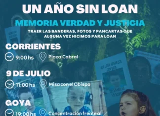 Un año sin Loan: organizan marchas en diferentes localidades