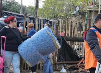 Paso de los Libres: evacúan a familias por la creciente del río Uruguay