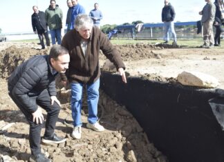 Mariano Hormaechea recorrió la obra que realiza el PRODEGO