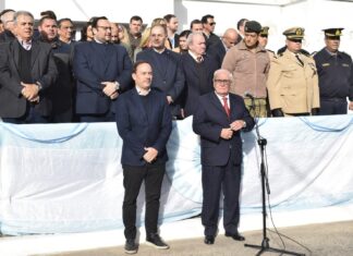 El Intendente acompaño el acto central del Día de los Bomberos Voluntarios en Goya