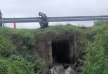 Corrientes: corte total en la Ruta 12 por un hundimiento en la zona de Itá Ibaté