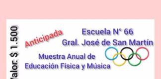 Muestra anual de educación Física y Música de la escuela 66 Gral San Martín
