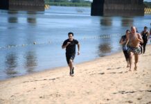 Playas de Corrientes: así fueron las pruebas físicas a postulantes a guardavidas