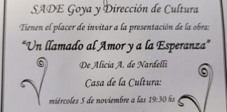Presentan en Goya la obra :