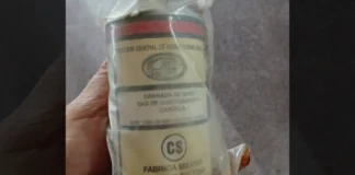 Recolector de residuos encontró una granada lacrimógena frente a una escuela