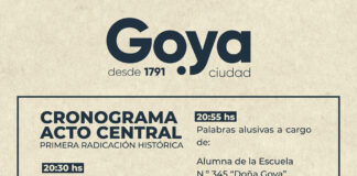 Acto Institucional de la Primera Radicación Histórica de Goya