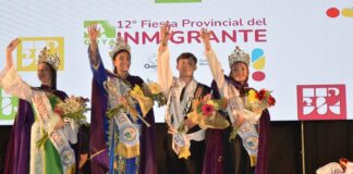 Mía Kamuh reina de la Fiesta Provincial del Inmigrante
