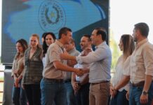 Gustavo Valdés viajó a Paraguay y se reunió con Santiago Peña: la agenda que desarrollará