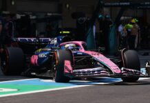 Colapinto mostró la pista de Interlagos en el simulador de Alpine