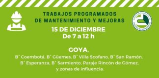 DPEC realizará trabajos de mejoras en Goya
