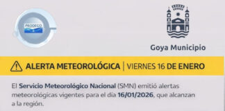 Goya Ciudad: PRODEGO recomienda tomar precauciones