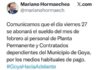 Mariano Hormaechea anunció el pago de sueldos Municipales