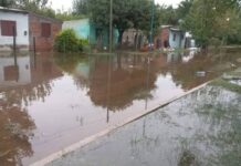 Esquina: cayeron 225 mm y hay 70 familias evacuadas