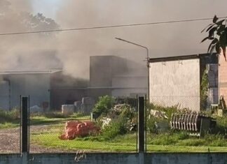 Investigan las causas del incendio en la planta Textil Alal