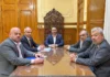Juan P Valdés recibió al presidente del STJ y al Fiscal General