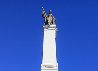 Piramide de la Libertad y la madre patria, Goya Corrientes