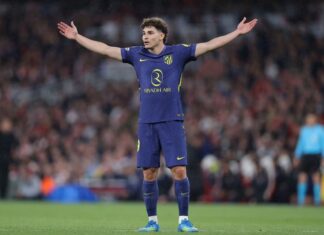 Julián Álvarez salió con molestias en la eliminación del Atlético de Madrid
