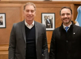 Juan Pablo Valdés se reunió con Diego Santilli