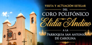 El Coro Polifónico Elidia Andino se presenta en la Parroquia San Antonio de Carolina