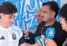 Julián Álvarez sorprendió a La Mona Jiménez con un regalo especial
