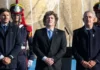 En el acto por el Día de la Bandera, Milei se mostró con Adorni y reivindicó a Belgrano