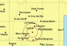 Dos temblores sacudieron a Córdoba en medio del partido de Argentina