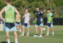 Scaloni perfila el once titular para el partido de cuartos de final contra Suiza
