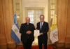 El nuevo nuncio apostólico se reunió con Quirno