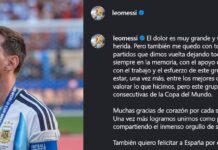El conmovedor posteo de Lionel Messi tras la derrota de Argentina en la final del Mundial