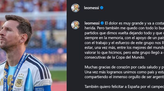El conmovedor posteo de Lionel Messi tras la derrota de Argentina en la final del Mundial