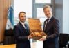 Juan Pablo Valdés recibió al embajador de la Unión Europea