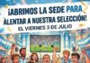 Alentamos a la Selección Argentina