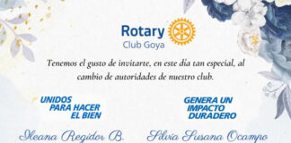 Renuevan autoridades en el Rotary Club Goya