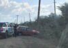 Ruta 12: un automovil chocó un poste y dejó sin Luz al Norte de Goya