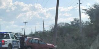 Ruta 12: un automovil chocó un poste y dejó sin Luz al Norte de Goya