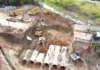 Así es la megaestructura que instalan en el arroyo Pirayuí