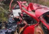 Dos muertos tras el choque entre un auto y un camión en la Ruta 14