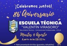 La Escuela Técnica “Valentin Virasoro” celebra sus 86 años en su nueva casa
