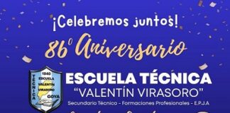 La Escuela Técnica “Valentin Virasoro” celebra sus 86 años en su nueva casa
