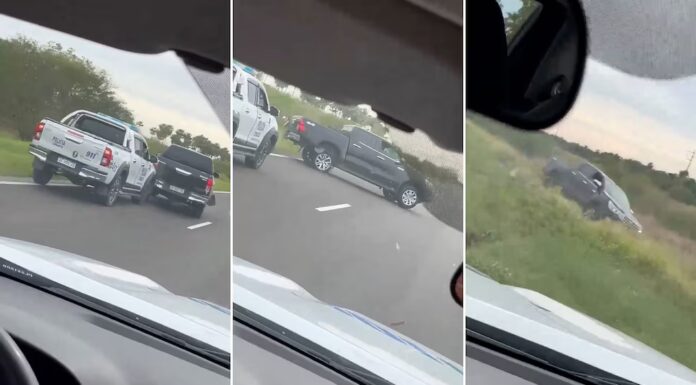 Persecución policial de película y disparos en plena Ruta 11 por dos camionetas robadas en Chaco