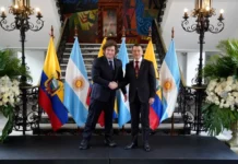 Javier Milei se reunió con Daniel Noboa en Ecuador
