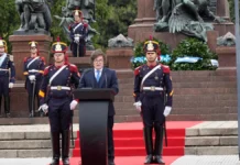 Milei encabezó el acto en homenaje a San Martín: “Los enemigos de la libertad no descansan”