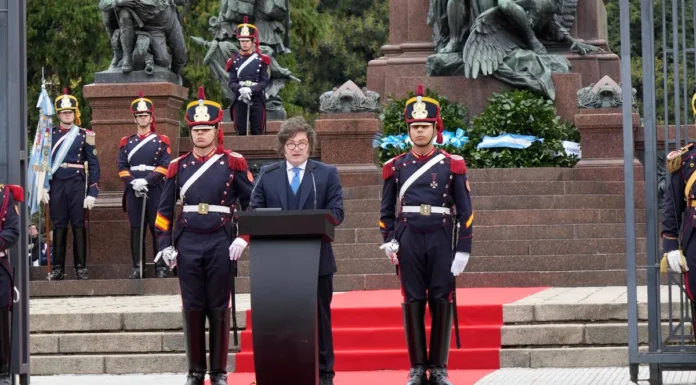 Milei encabezó el acto en homenaje a San Martín: “Los enemigos de la libertad no descansan”