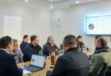 Reunión de Gabinete, trabajos en tablero de gestión