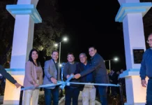Juan Pablo Valdés inauguró el “Arco Trunco”