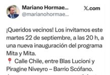 Programa “Mita y Mita” en el Barrio Scófano