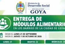 Este Lunes 21 se hará la entrega de los módulos alimentarios