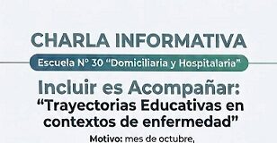Charla “Trayetorias educativas en contextos de enfermedad”